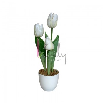 FF-0036BR ARRANJO DE TULIPA - BRANCO (72)
