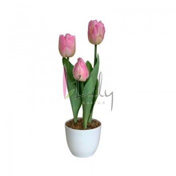 FF-0036RS ARRANJO DE TULIPA - ROSA (72)